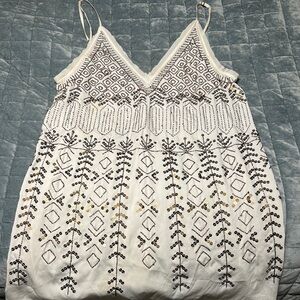 Free People Embellished V-Neck Dress